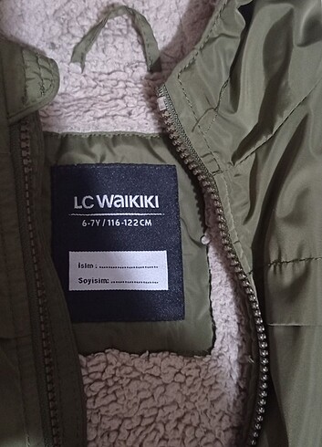 LC Waikiki 6 7 yaş erkek çocuk mont yeşil rengi