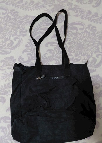 Fermuarlı Siyah Batik Desenli Kadın Omuz Çantası klinkır - Görsel 2