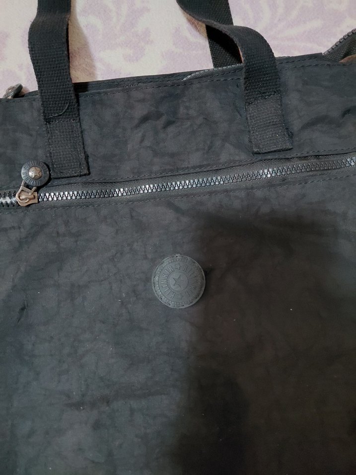 Fermuarlı Siyah Batik Desenli Kadın Omuz Çantası klinkır - Görsel 5