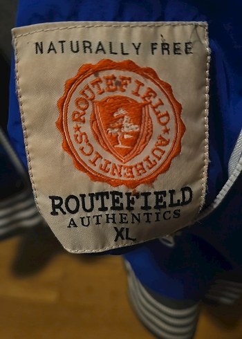 ROUTEFIELD Mavi Kapüşonlu Fermuarlı Erkek Ceket - Görsel 2