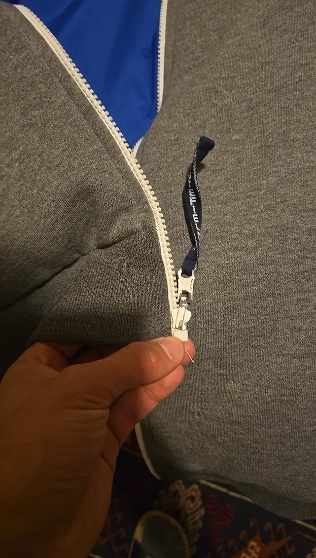 ROUTEFIELD Mavi Kapüşonlu Fermuarlı Erkek Ceket - Görsel 4