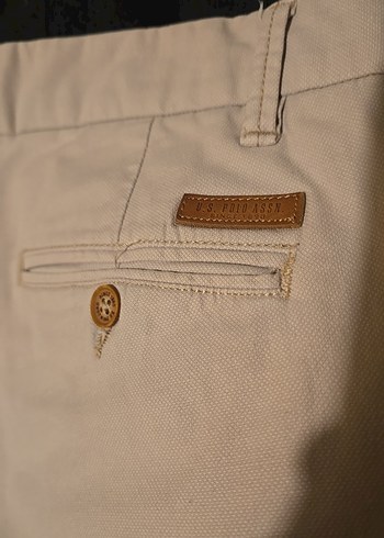 Bej Pamuklu Erkek Kemerli Pantolon SLIM FIT - Görsel 6