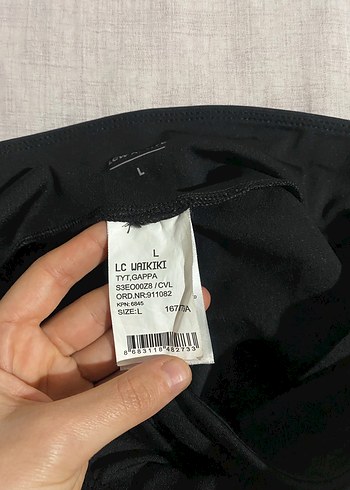 LC Waikiki Siyah Basic Spor tayt şort