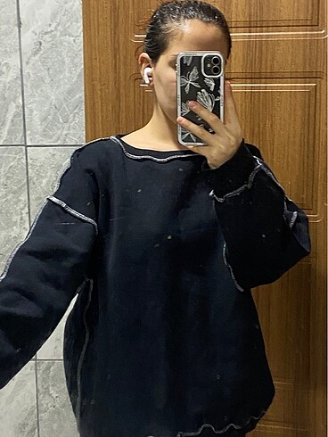Trendyoll ters dikiş sweatshirt