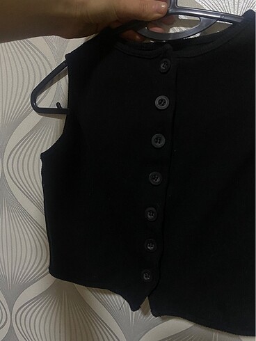 xs Beden Siyah crop yelek