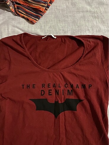 Vintage Love Batman baskılı tişört