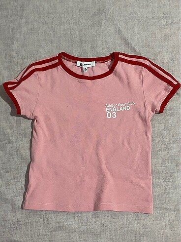 Koton pembe crop tişört