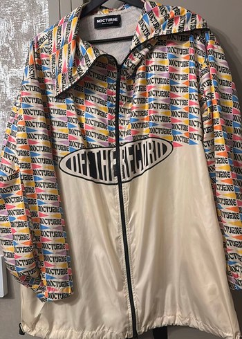 Nocturne Renkli Baskılı yağmurluk ceket - Görsel 4