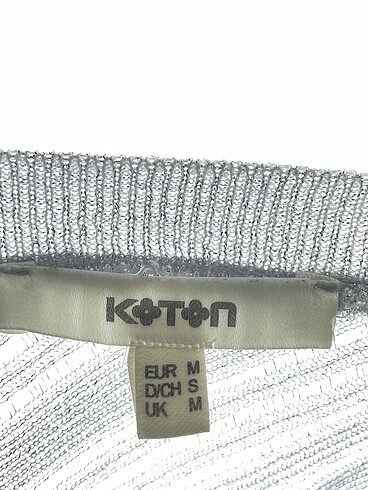 m Beden gri Renk Koton Bluz %70 İndirimli.