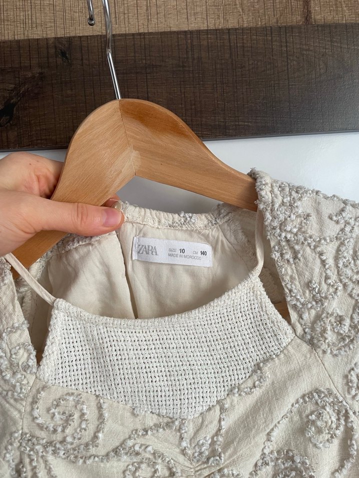 Zara Dantel İşlemeli Bohem elbise - Görsel 4