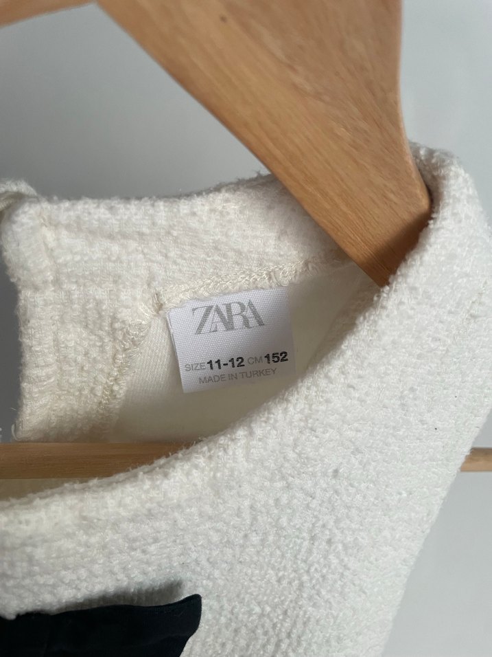 Zara Kırık Beyaz Kolsuz Elbise - Görsel 3