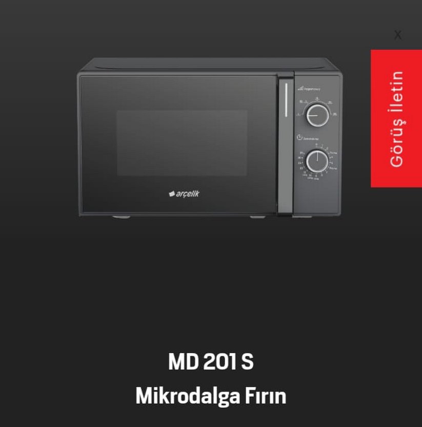 Arçelik Mikrodalga Fırın - Görsel 3