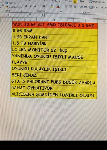 WİN 10 4 GB EKRAN KARTI 8 GB RAM SORUNSUZ HİZLİ Bilgisayar Seti - Görsel 10