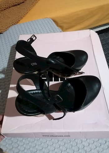 Kadın Siyah Platform Topuklu Ayakkabı - Görsel 4