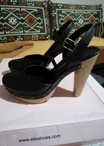 Kadın Siyah Platform Topuklu Ayakkabı - Görsel 2