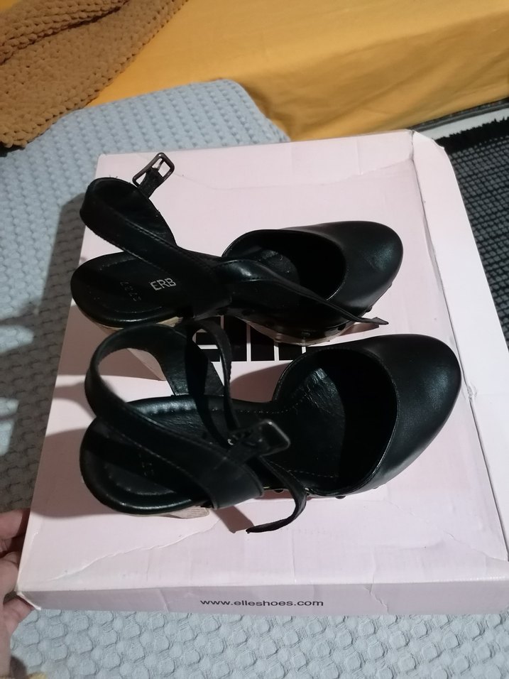 Kadın Siyah Platform Topuklu Ayakkabı - Görsel 4