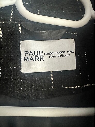 Paulmark Kalın tüvit blazer ceket
