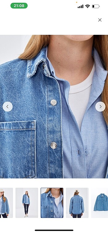 xxl Beden mavi Renk Oversize Kadın Jean Gömlek Ceket