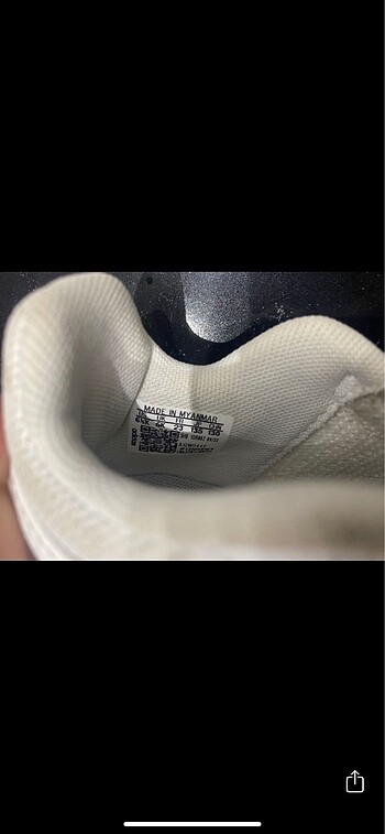 23 Beden beyaz Renk Adidas spor ayakkabı