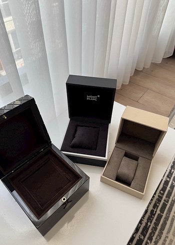 Mont Blanc, Burberry, Roberto Cavalli orijinal saat kutuları
