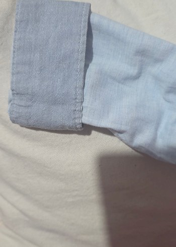 Düğmeli buz mavisi Pamuklu Erkek Çocuk Gömlek - Görsel 5