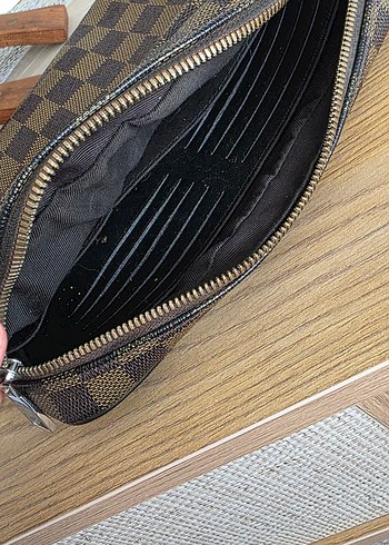 Kahverengi Deri Erkek Clutch Çanta - Görsel 4