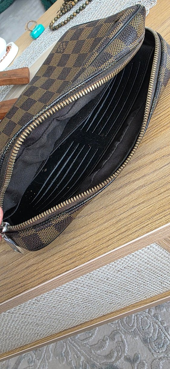 Kahverengi Deri Erkek Clutch Çanta - Görsel 4