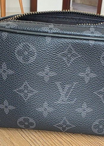 Gri Deri Zincir Detaylı Erkek Çanta - Görsel 2