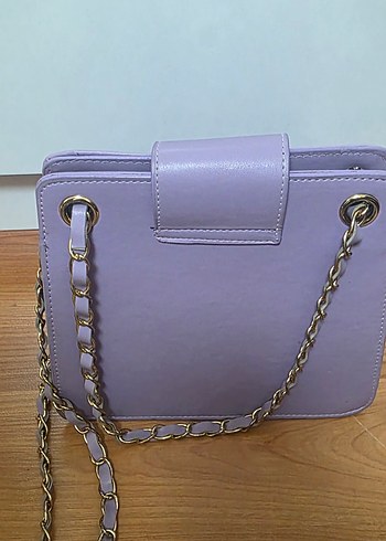 Mor Zincir Detaylı Kadın Çanta - Görsel 3