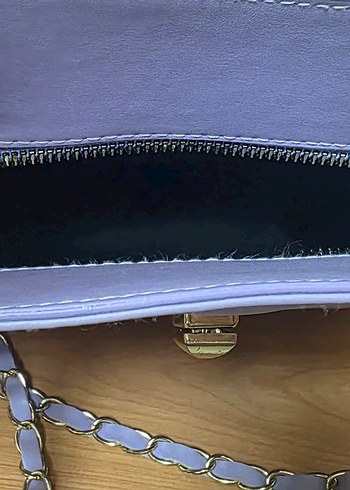 Mor Zincir Detaylı Kadın Çanta - Görsel 6