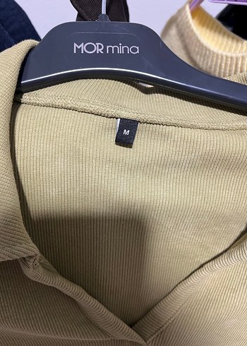 Kadın polo yaka haki body - Görsel 2