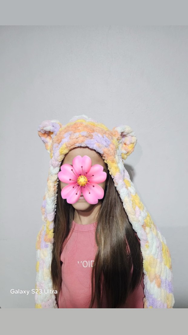 Çok Renkli Örgü Çocuk Bere ve Atkı Seti - Görsel 4