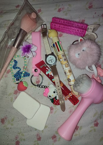 Pembe Pastel Trendy Kız Aksesuar Seti