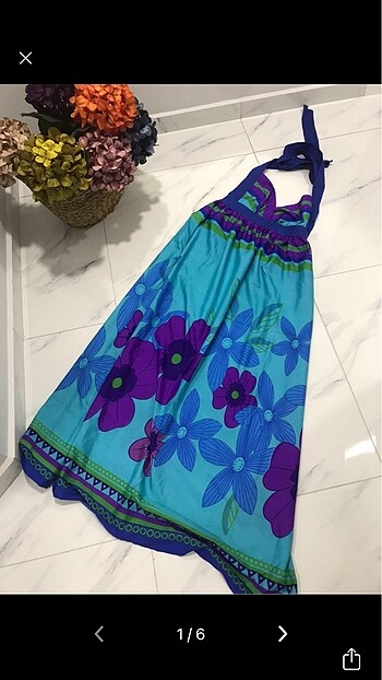 Zara L beden İpek gibi elbise