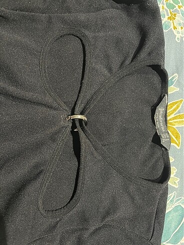 stradivarius önü tokalı bluz - Görsel 3