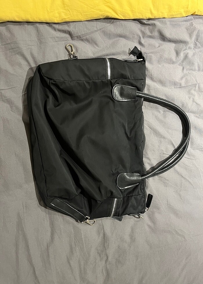 siyah kol çantası - Görsel 2