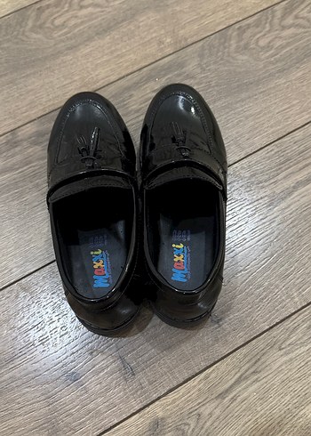Parlak Siyah Erkek Çocuk klasik  Ayakkabı - Görsel 5