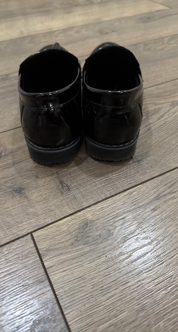 Parlak Siyah Erkek Çocuk klasik  Ayakkabı - Görsel 4