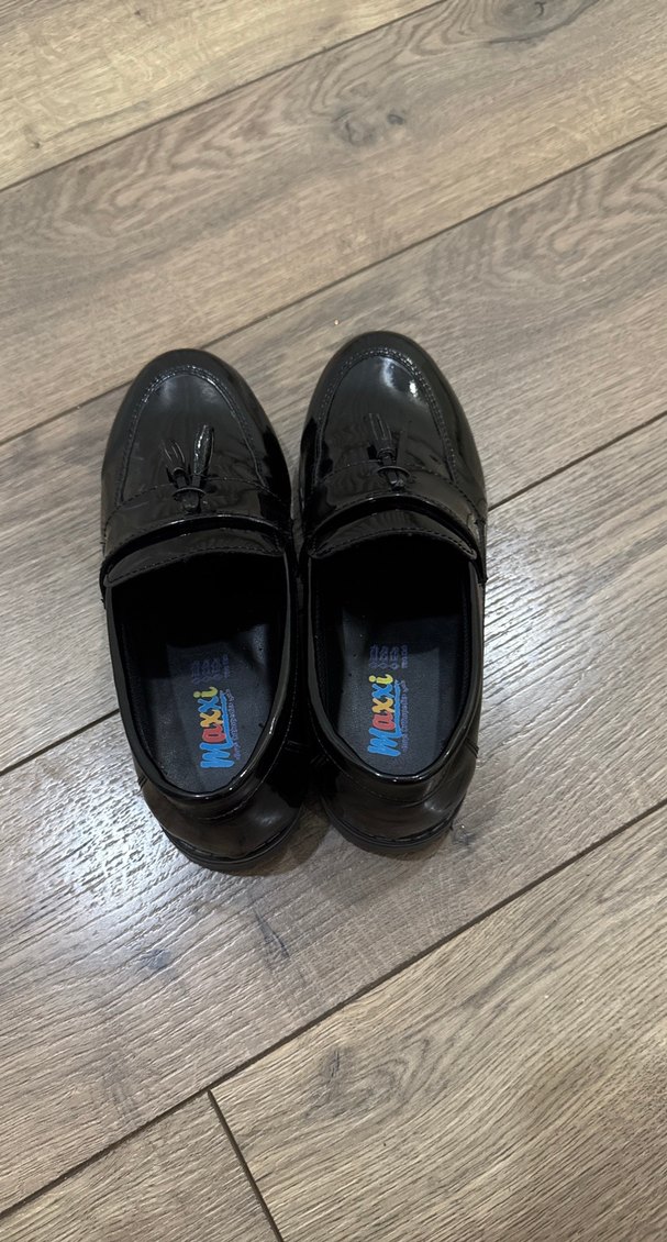 Parlak Siyah Erkek Çocuk klasik  Ayakkabı - Görsel 5