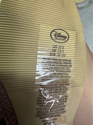 32 Beden çeşitli Renk Disney kız çocuk ayakkabısı