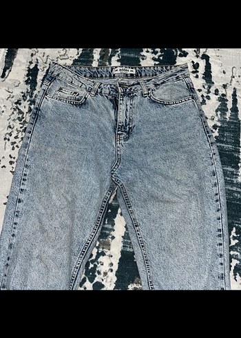 Addax Kadın Gri Mavi ADDAX Salaş Denim Pantolon