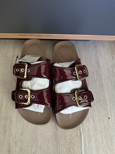 38 Beden bordo Renk H&M Terlik