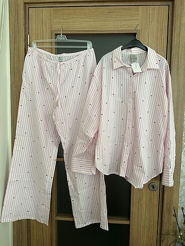 l Beden pembe Renk H&M Pijama takımı