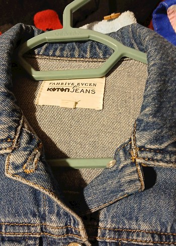 Düğmeli Mavi Kadın Denim Ceket - Görsel 2