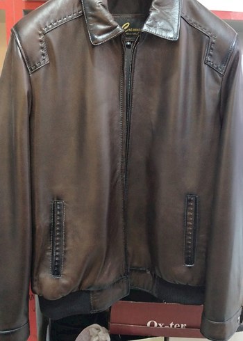 100% gerçek deri ceket - Görsel 4