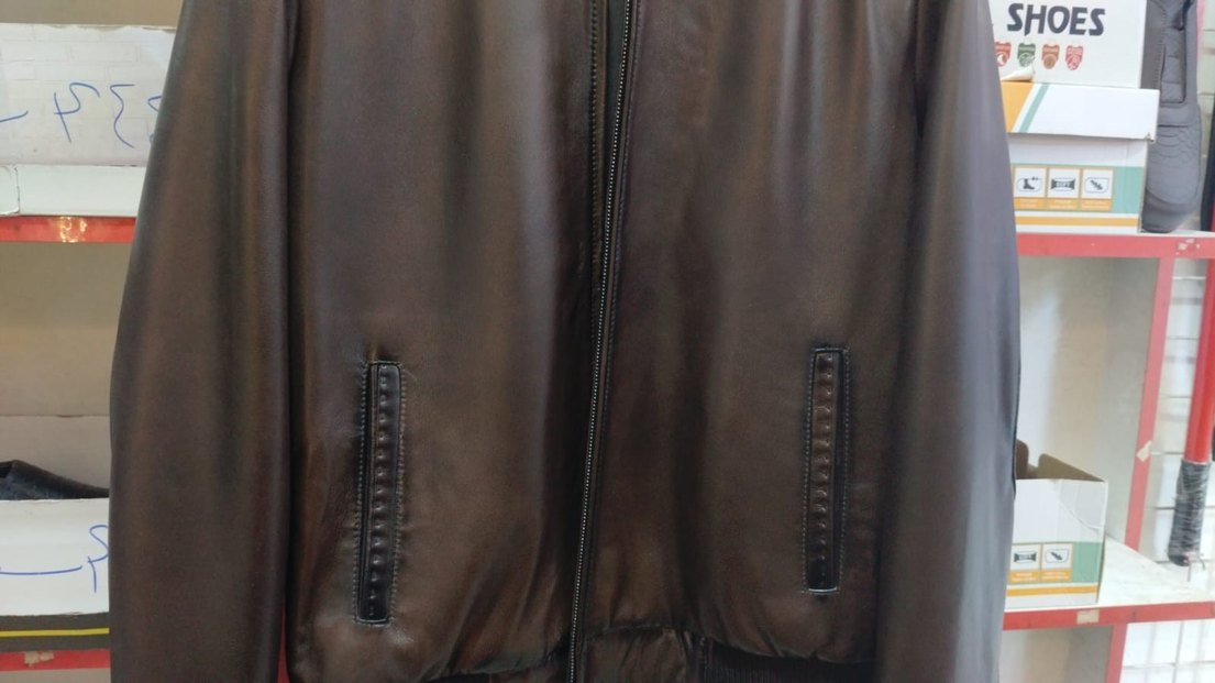 100% gerçek deri ceket - Görsel 3