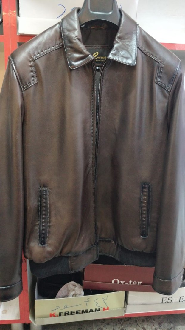 100% gerçek deri ceket - Görsel 4