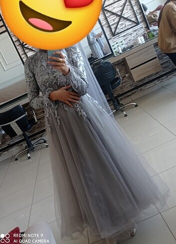 Tesettür tülü abiye 