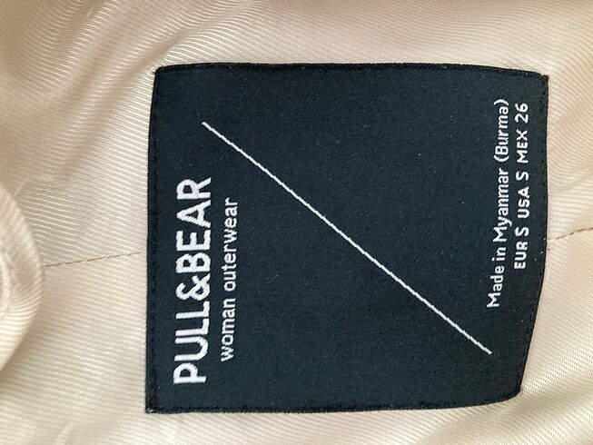 s Beden ten rengi Renk pull and bear kaban