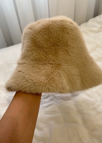 Bej Peluş Eldiven - Görsel 3